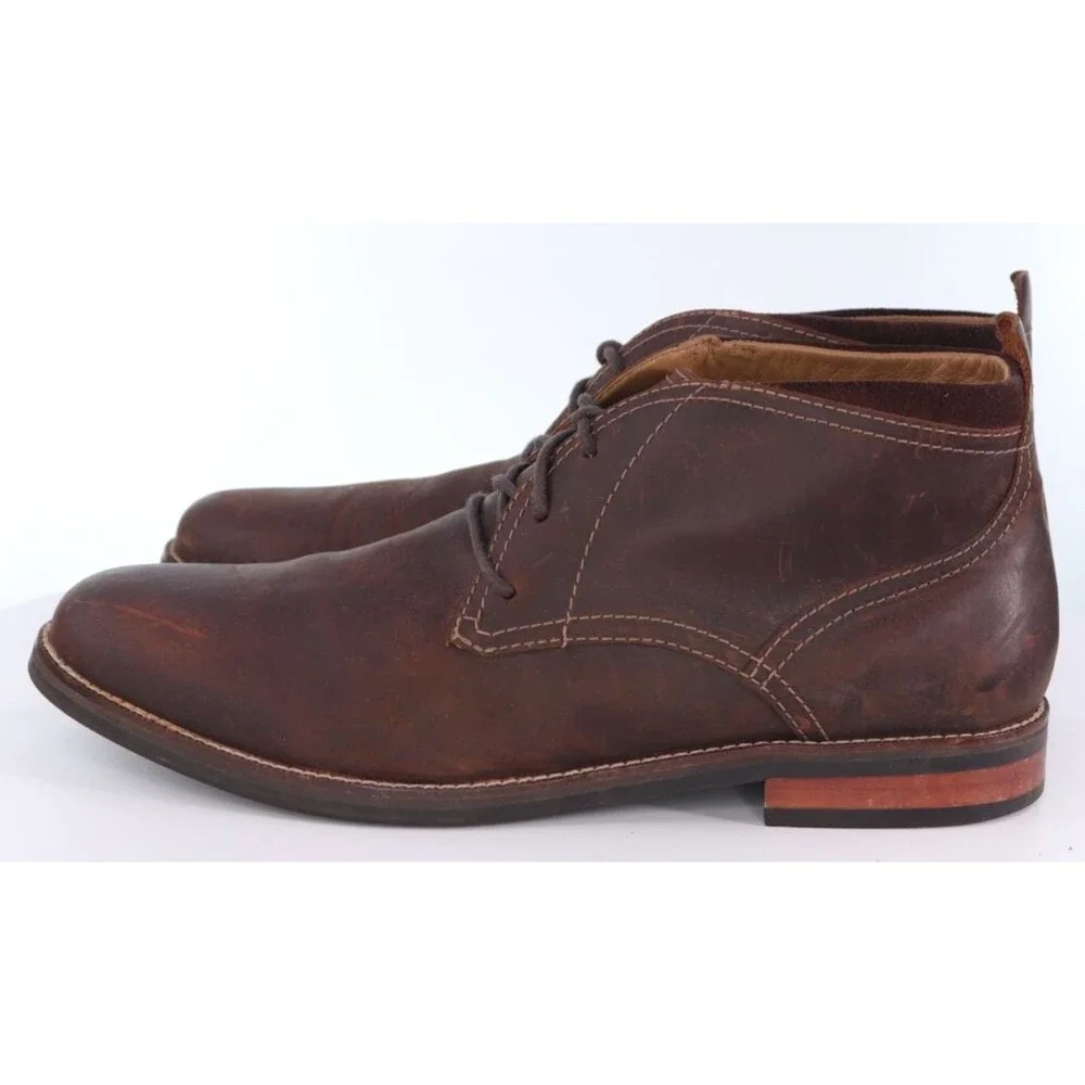 Cole Haan Ogden Stitch $180 Men's Chukka Boots Size 13 M Leather Brown C29881